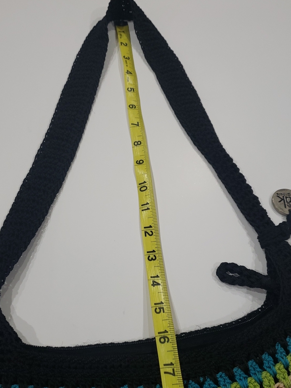 The Sak Multicolor Crochet Crossbody Bag - Black Trim - Picture 15 of 15